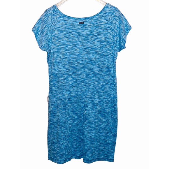 Columbia Dress Size L Womens OuterSpaced Space Dye Blue Shift Tie Waist 1579491 - Picture 2 of 4